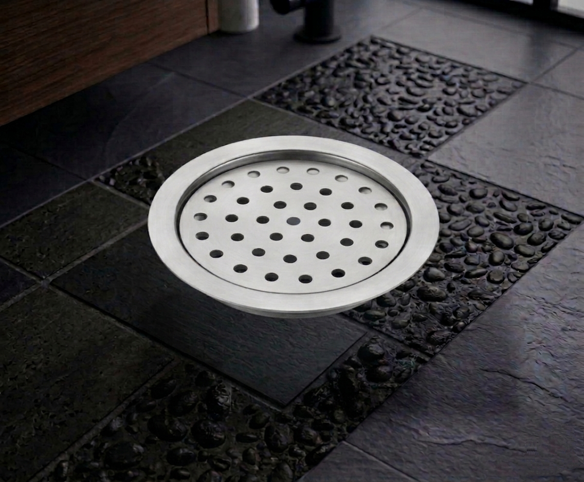 Round lock drain (small hole)